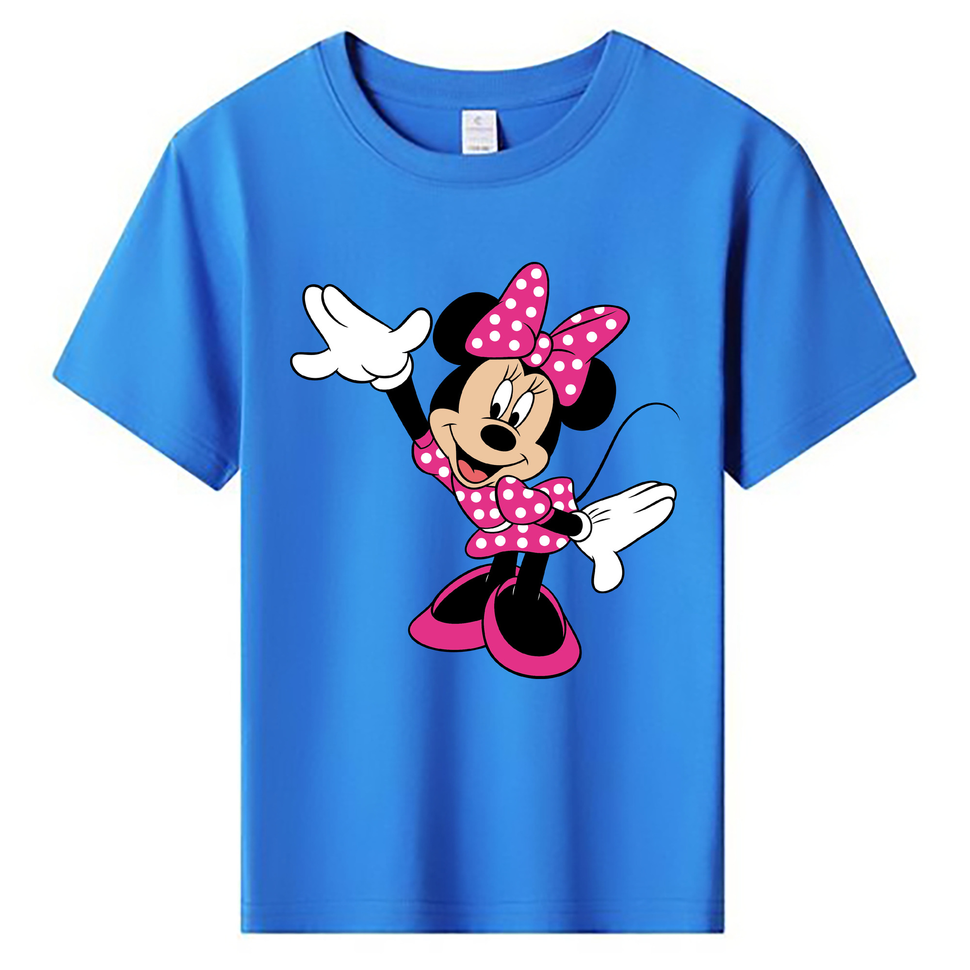 ミッキーマウス Mickey Mouse 綿100％キッズTシャツ（フロントプリント）